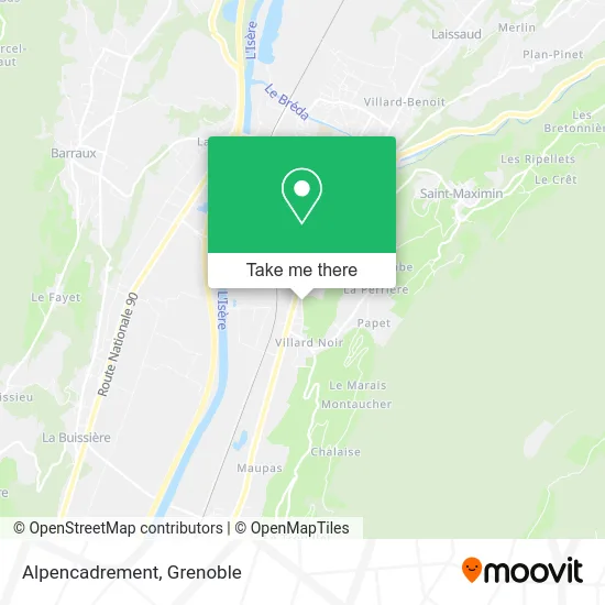 Alpencadrement map