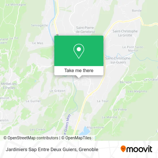 Jardiniers Sap Entre Deux Guiers map