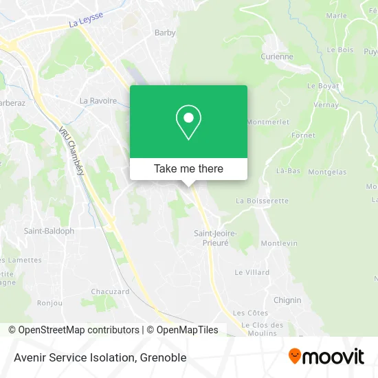 Avenir Service Isolation map