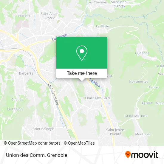 Union des Comm map