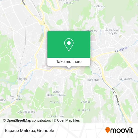 Espace Malraux map