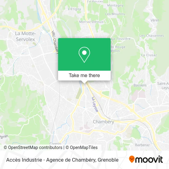 Accès Industrie - Agence de Chambéry map