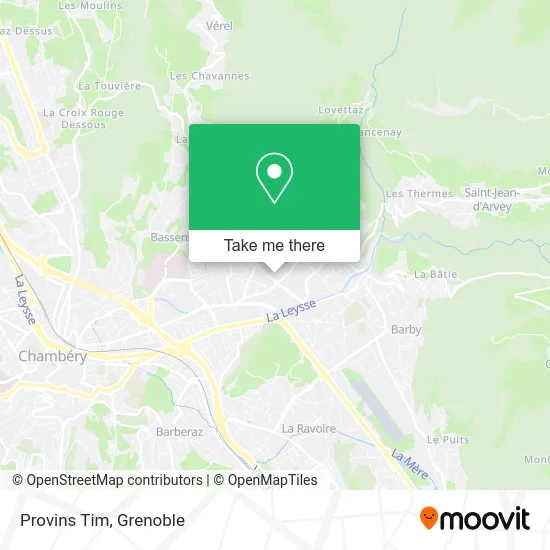 Provins Tim map