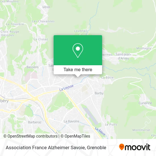 Association France Alzheimer Savoie map