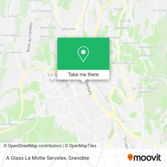 A Glass La Motte Servolex map