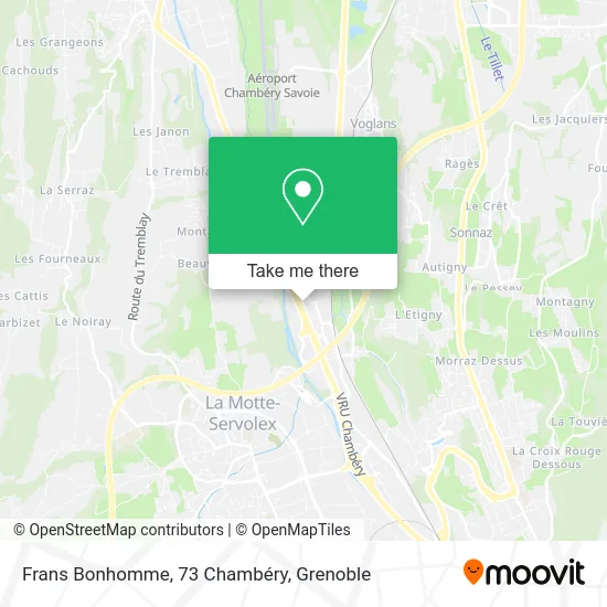 Frans Bonhomme, 73 Chambéry map