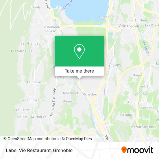 Label Vie Restaurant map