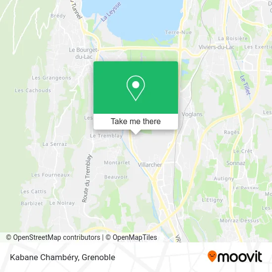 Kabane Chambéry map