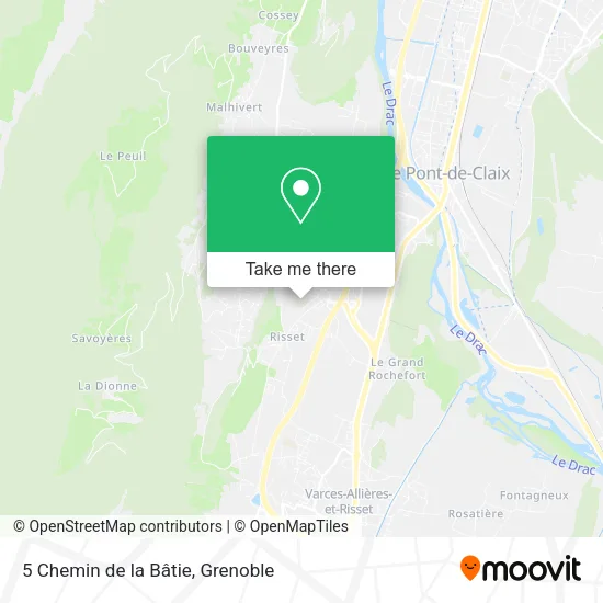 5 Chemin de la Bâtie map