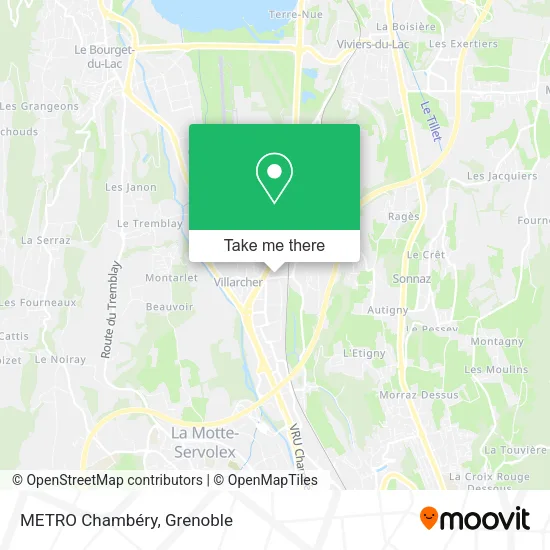 METRO Chambéry map