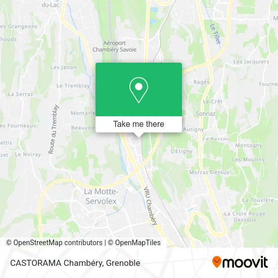 CASTORAMA Chambéry map