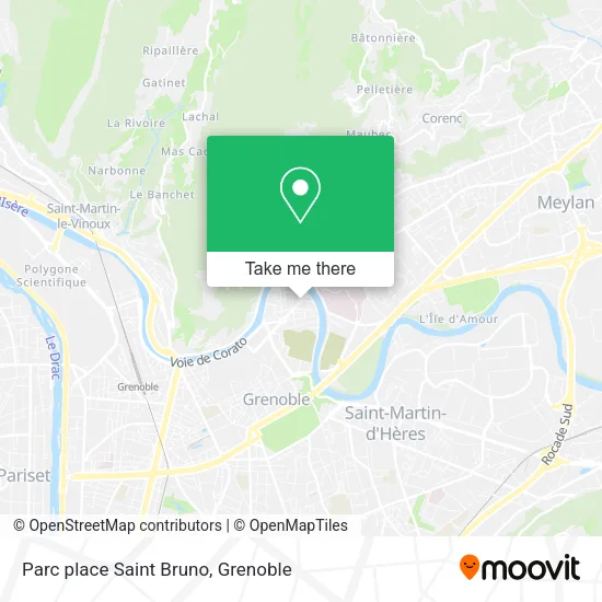 Parc place Saint Bruno map