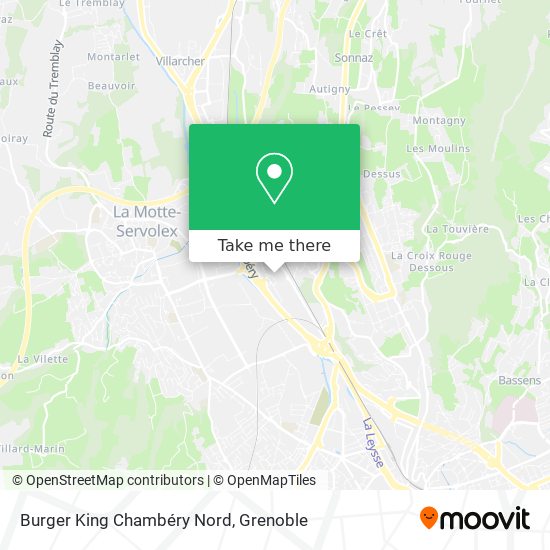 Burger King Chambéry Nord map