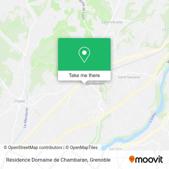 Résidence Domaine de Chambaran map