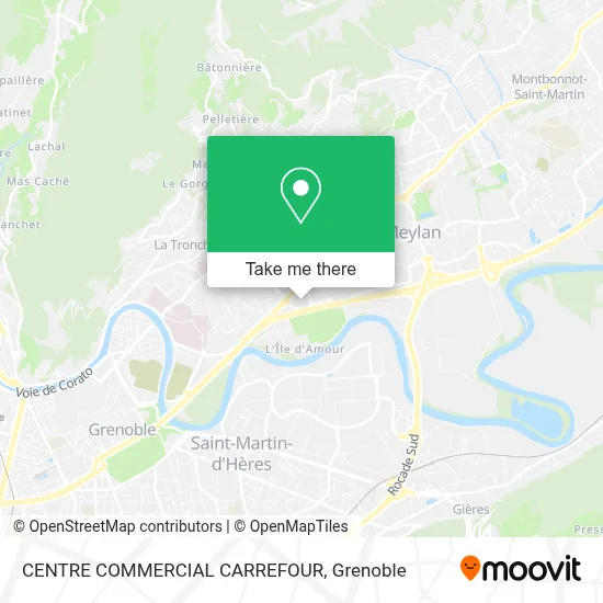 CENTRE COMMERCIAL CARREFOUR map