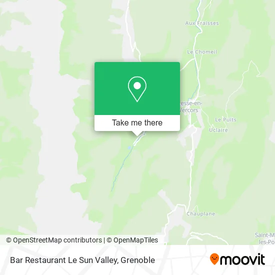 Bar Restaurant Le Sun Valley map