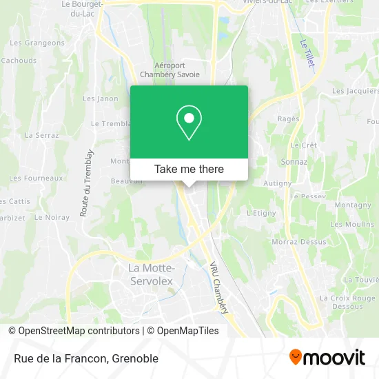 Rue de la Francon map