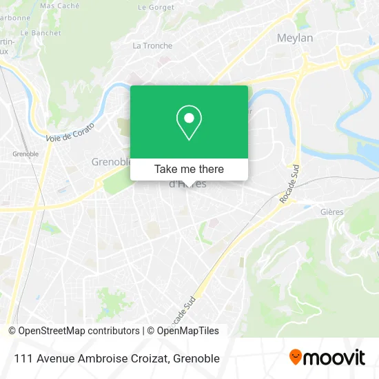 111 Avenue Ambroise Croizat map