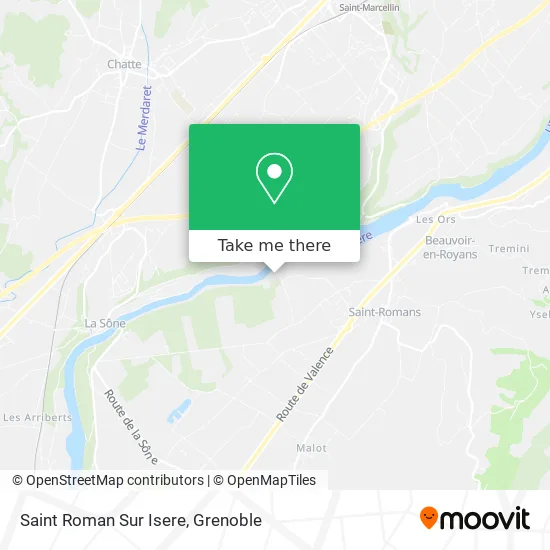 Saint Roman Sur Isere map