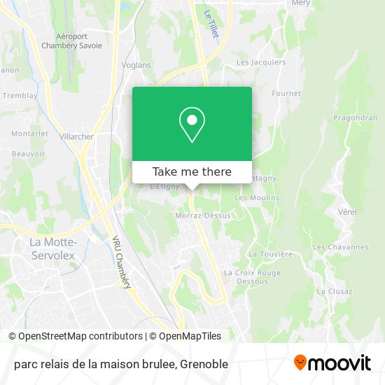 parc relais de la maison brulee map