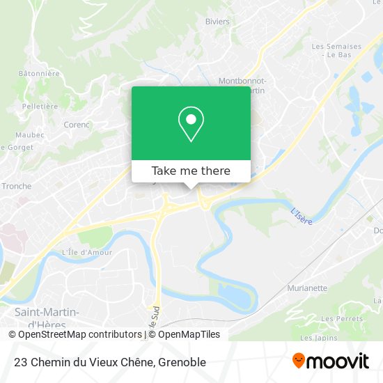 23 Chemin du Vieux Chêne map