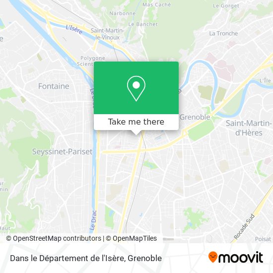 Dans le Département de l'Isère map