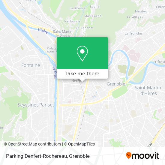 Parking Denfert-Rochereau map