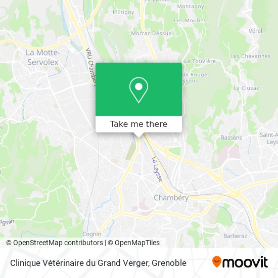 Clinique Vétérinaire du Grand Verger map