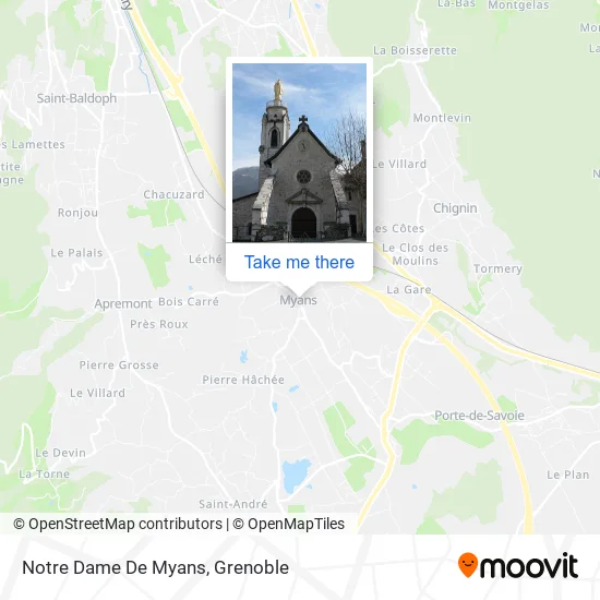 Notre Dame De Myans map