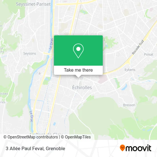 3 Allée Paul Feval map