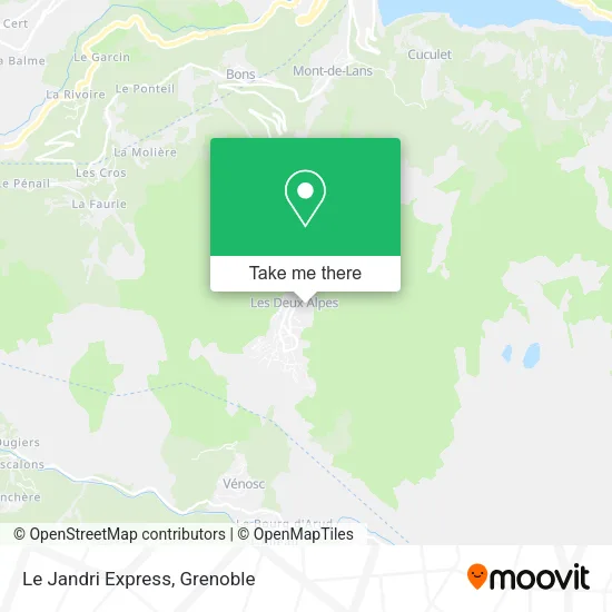 Le Jandri Express map
