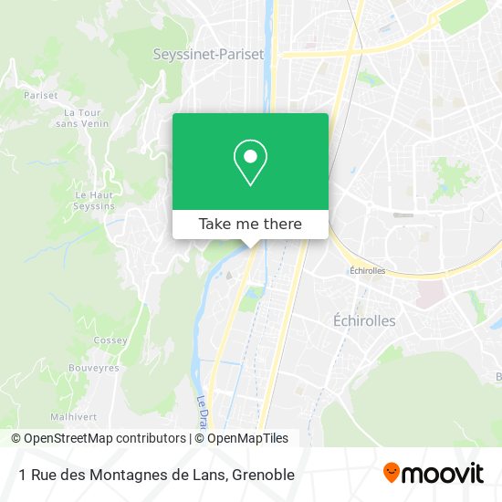 1 Rue des Montagnes de Lans map