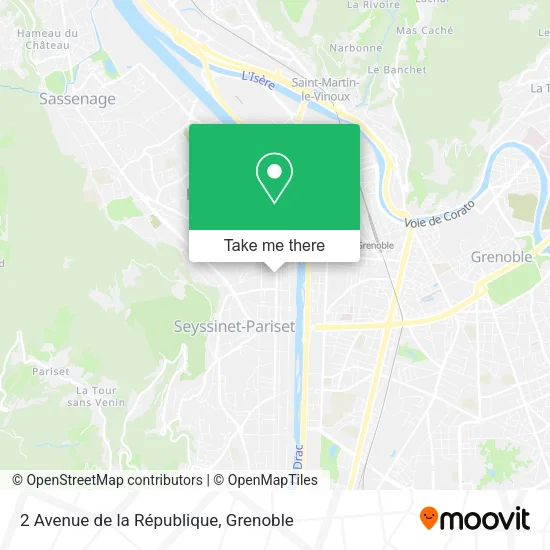 2 Avenue de la République map