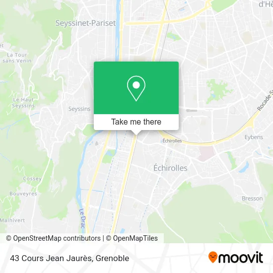43 Cours Jean Jaurès map