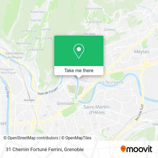 31 Chemin Fortuné Ferrini map