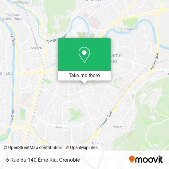 6 Rue du 140 Ème Ria map