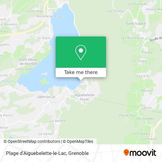 Plage d'Aiguebelette-le-Lac map