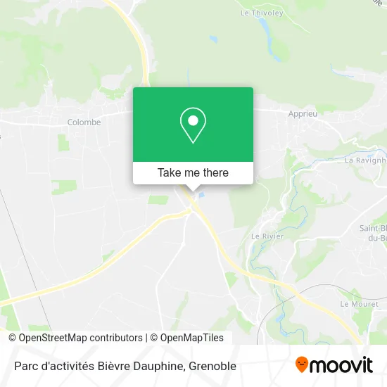 Parc d'activités Bièvre Dauphine map