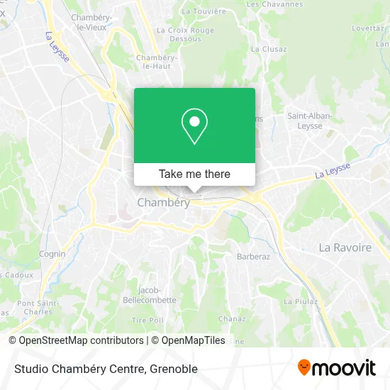 Studio Chambéry Centre map