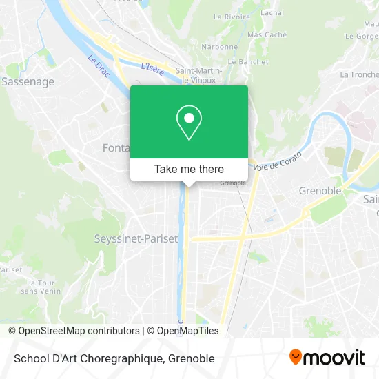 School D'Art Choregraphique map
