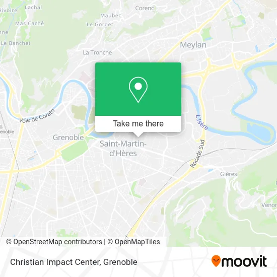 Impact Centre Chretien map