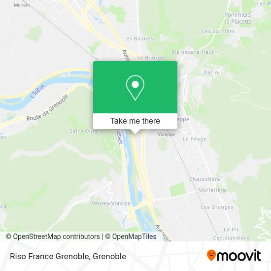 Riso France Grenoble map