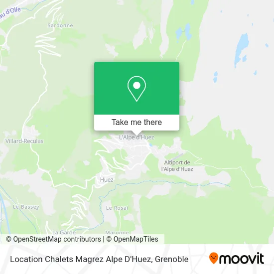 Location Chalets Magrez Alpe D'Huez map