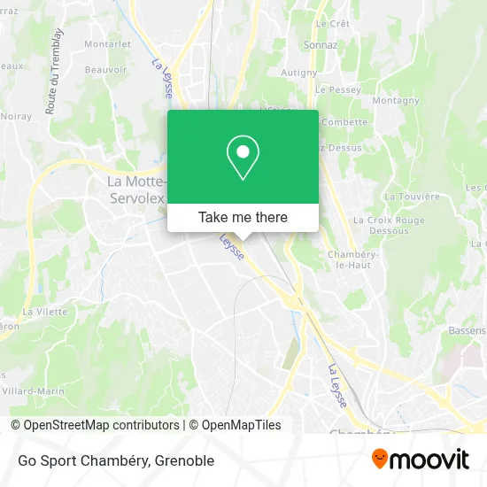Go Sport Chambéry map