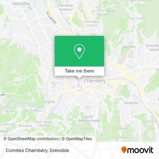 Comites Chambéry map