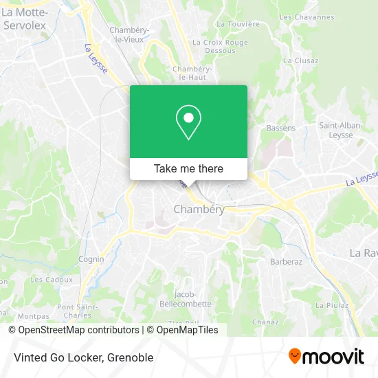 Vinted Go Locker map