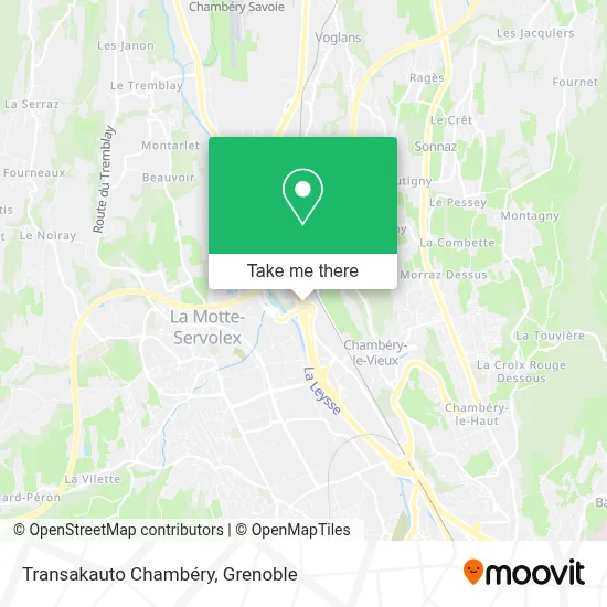 Transakauto Chambéry map