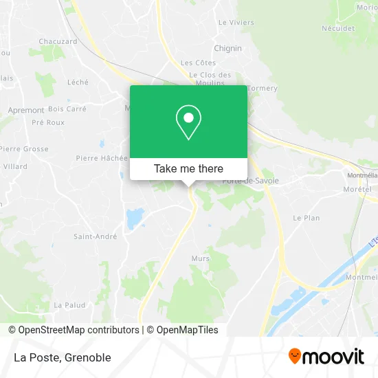 La Poste map