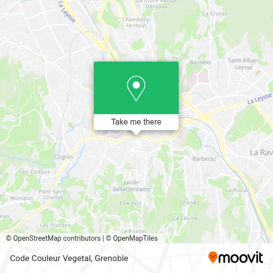 Code Couleur Vegetal map