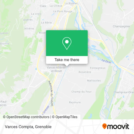 Varces Compta map